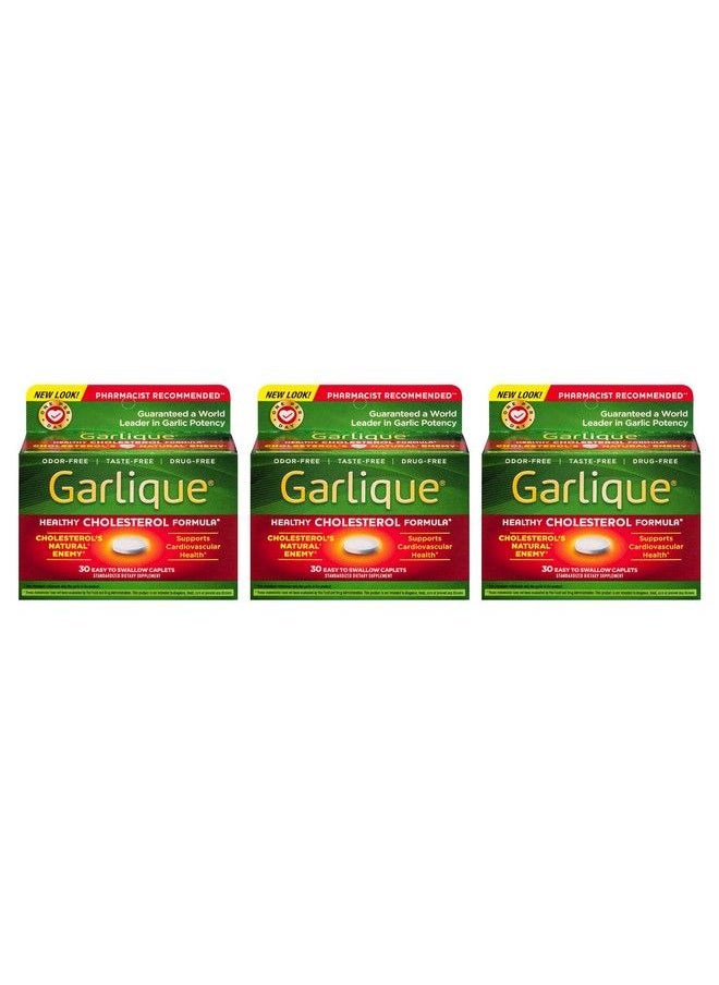 Garlique - Healthy Cholesterol Formula With 5000 Mcg Of Allicin 60 Enteric Coated Caplets (Pack Of 3) - Image 1