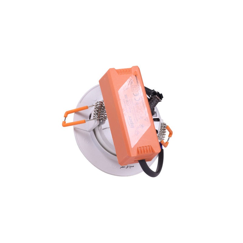 LIPER Round compact downlight 5W warm with lens quantity 3 - Image 3