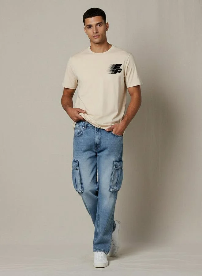 SP Characters Men Regular Fit Crew Neck Short Sleeve Fast and Furious Print T-shirt