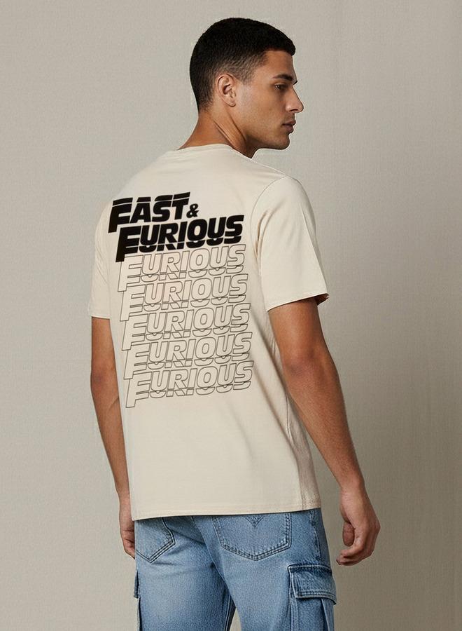 SP Characters Men Regular Fit Crew Neck Short Sleeve Fast and Furious Print T-shirt - Image 3