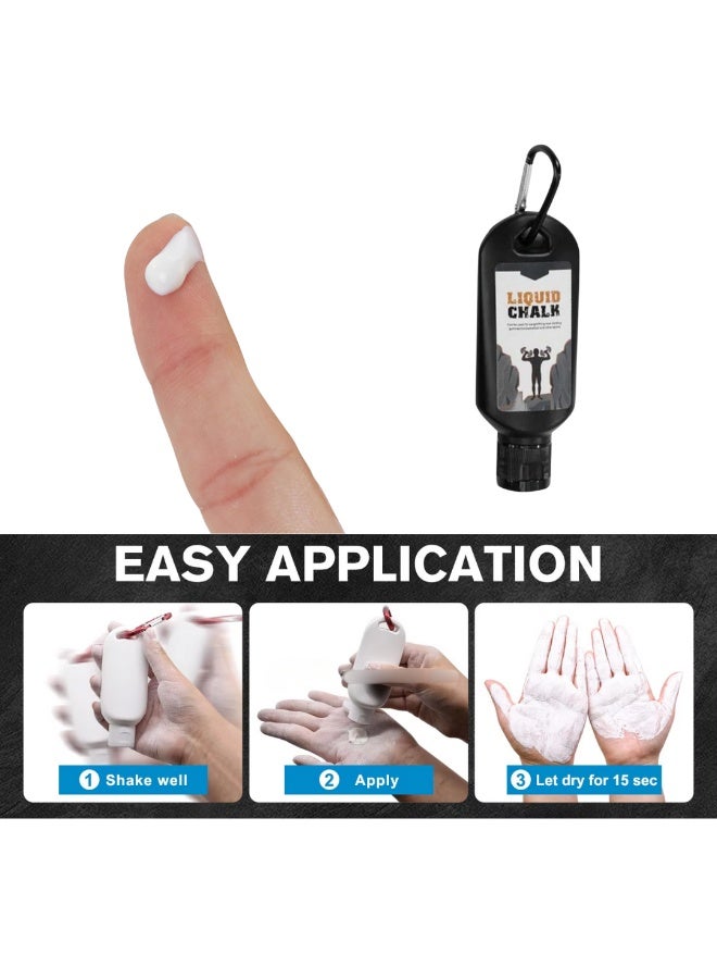 أف ستايل  بودرة سائلة مضاد للانزلاق لرفع الأثقال مقاومة للعرق والانزلاق ثبات لليدين مثالية للتسلق والأثقال - Image 4