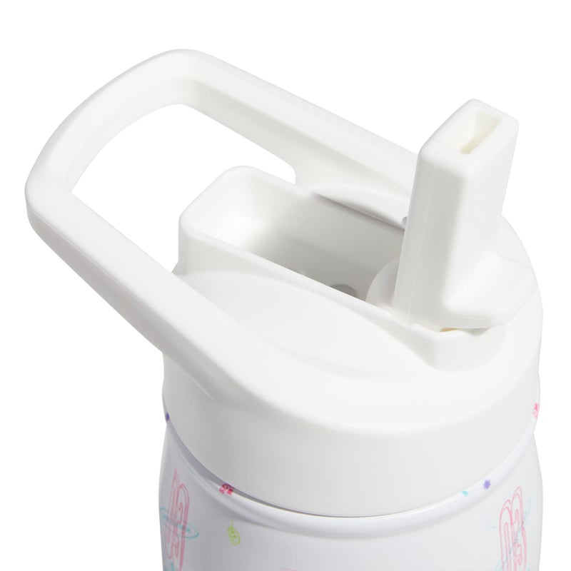 adidas 600 ML (20 oz) Straw Top Metal Water Bottle, Hot/Cold Double-Walled Insulated 18/8 Stainless Steel - Image 5