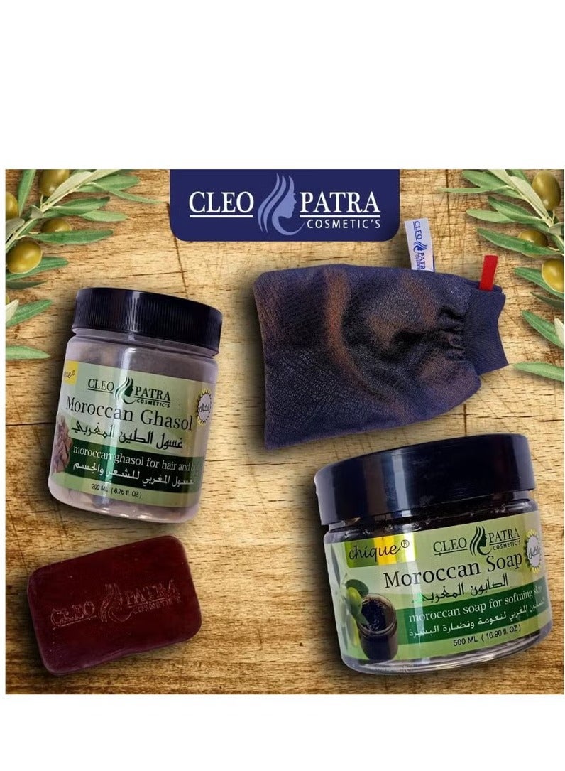 Cleopatra 4 in 1 The Original Moroccan Bath Set,1000ml - Image 3