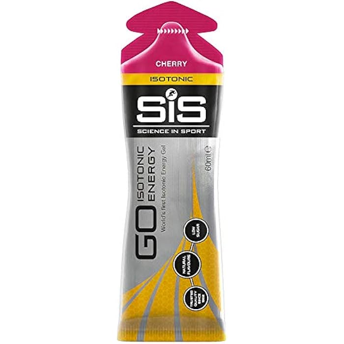 Science in Sport Energy Gel Pack, SIS Isotonic Energy Gel, 22g Fast Acting Carbs, Performance & Endurance Gels, Cherry Flavor - 2 Fl Oz (Pack of 6) - Image 2