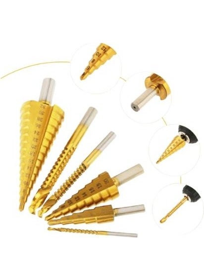Bn5 Stepped Drill Sheet Drilling Bit Set 6 Pieces  - Image 3