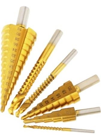 Bn5 Stepped Drill Sheet Drilling Bit Set 6 Pieces  - Image 2