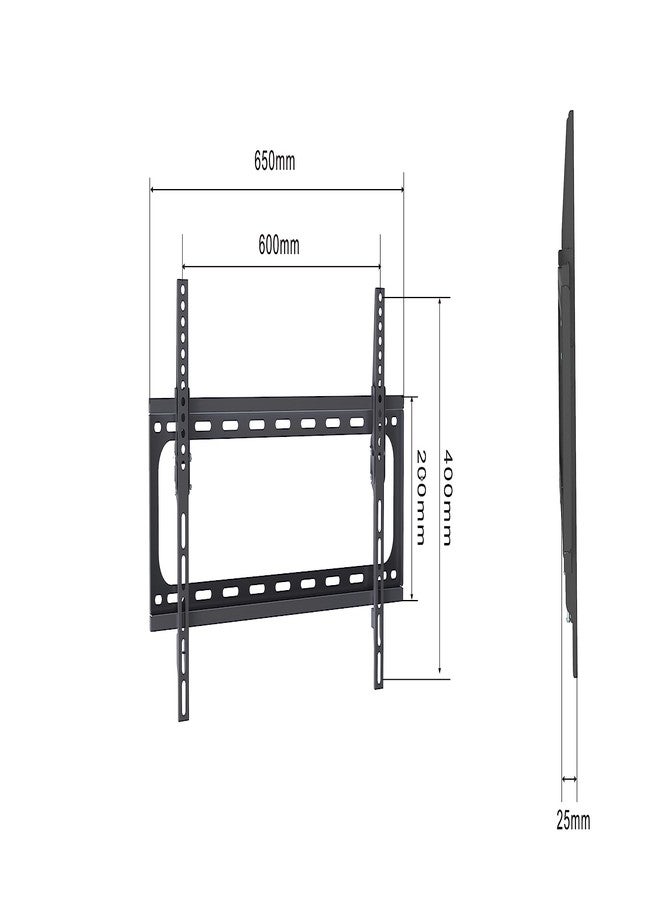 Touchstone Wall Mount TV Bracket for Flat Screen TVs - Low Profile TV Wall Mount Bracket with 0 to -10º Tilt - Fits Most 37-75 Inch TVs (up to VESA 600x400mm) - Image 4