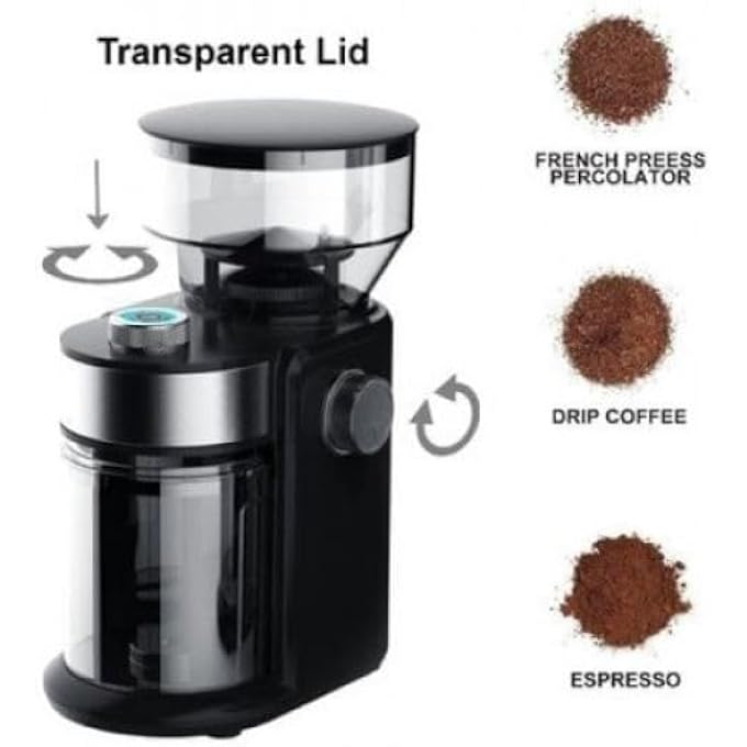FIPKA DlcCm7319 MultiSpeed Coffee Grinder 240G150W - Image 4