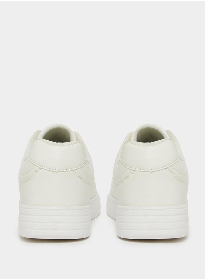 Styli Graphic Patch Work Lace Up Platform Sole Sneakers  - Image 3