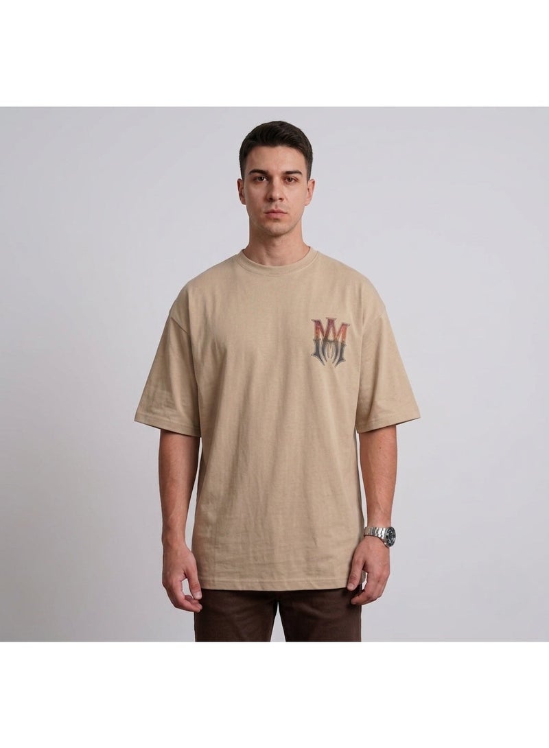 Men Oversized Graphic T Shirt 100% Premium Bolivar Cotton Streetwear Tee Casual Loose Fit Heavyweight Cotton Crew Neck Short Sleeve Fashion Printed T Shirt Soft Breathable Comfortable Everyday Wear - Image 3