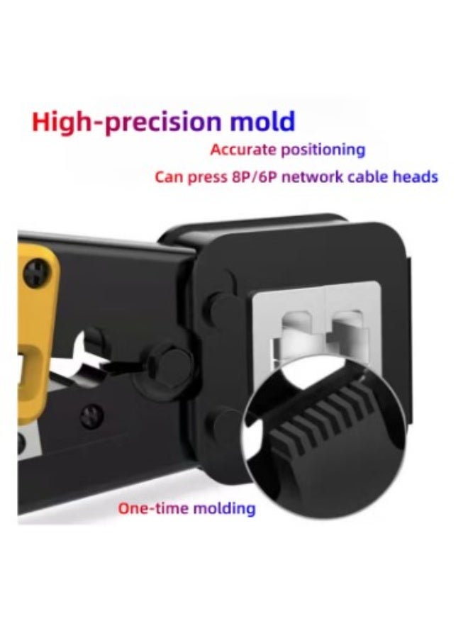 Terabyte Multifunctional Punch-Down Crimping Tool, 6P/8P RJ45 Ethernet Cable Crimper, Compatible with Cat5/Cat5e/Cat6/Cat6a 8P Network Crystals Heads & 6P Telephone Lines - Image 4