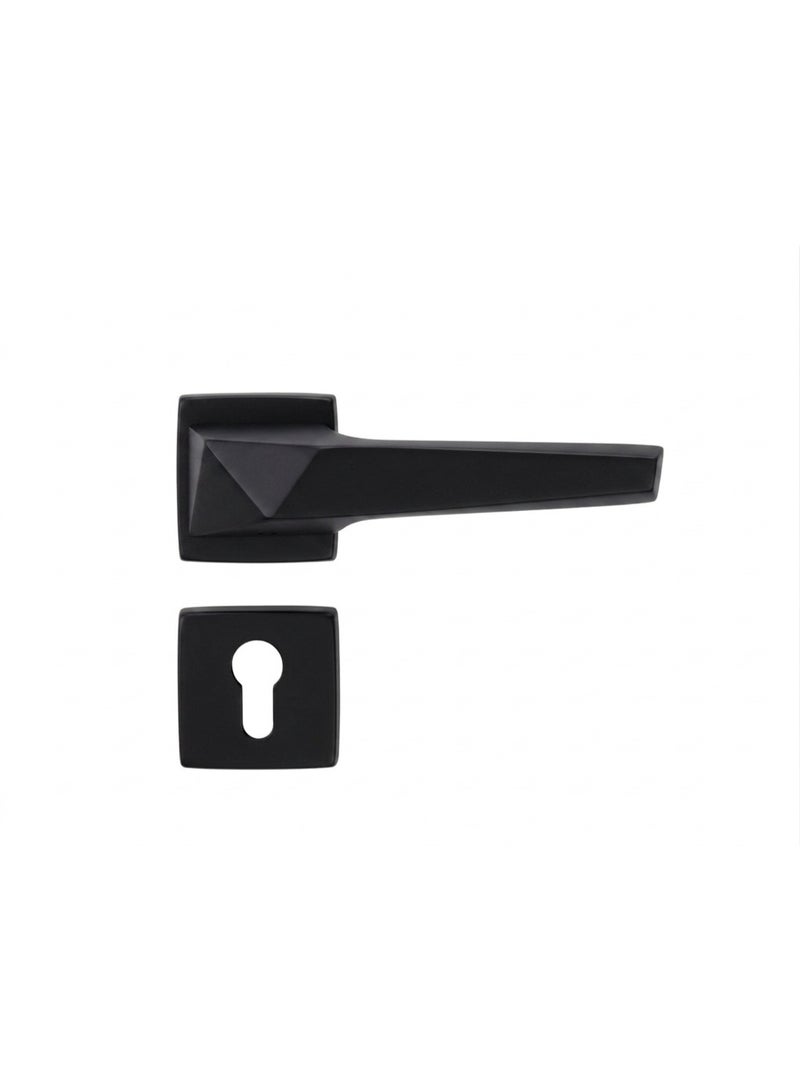 LEVER HANDLE ROSE TYPE ALUM.