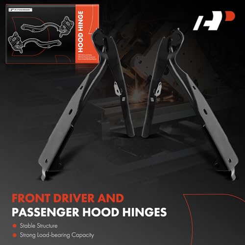 A-Premium أجزاء A-Premium لمفصلات غطاء المحرك الأمامية للسائق والراكب متوافقة مع إنفينيتي Q50 2014-2023، Q60 2017-2022، Q70 2014-2019، Q70L 2015-2019، M35h، M37، M56 و نيسان GT-R، الجانب الأيسر والأيمن، مجموعة 2 قطعة - Image 3