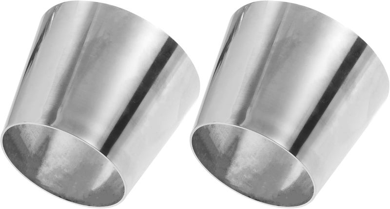 X AUTOHAUX Car Mandrel Exhaust Bend Elbow Pipe 304 Stainless Steel Concentric Reducer 3" OD to 4" OD 2pcs Wet anti slip - Image 1