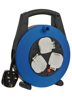 Brennenstuhl Brennenstuhl Vario Line 3-way socket cable box (5m extension cable, portable) small plastic cable reel box with carry handle  - Image 1
