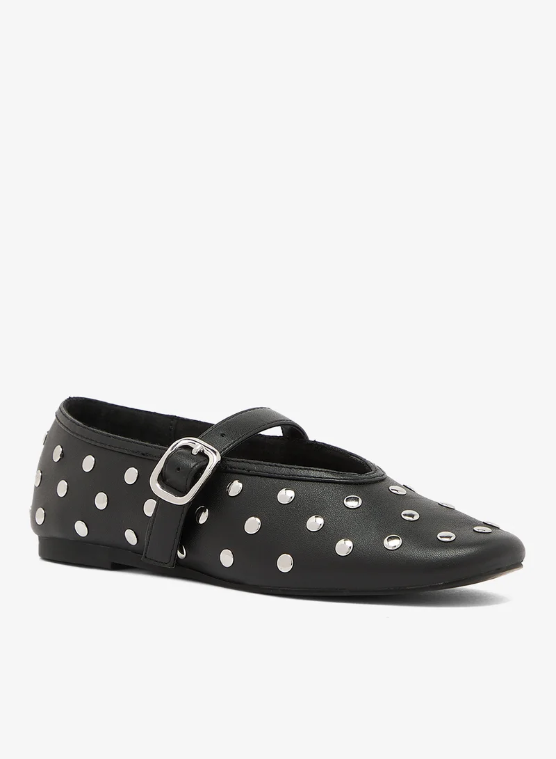 Steve Madden BLACK Archer Mary Jane ballerinas for Women | Best Price UAE