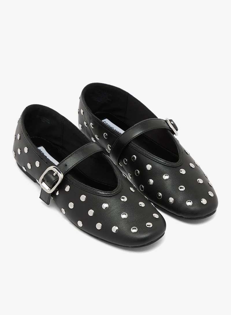 Steve Madden BLACK Archer Mary Jane ballerinas for Women | Best Price UAE
