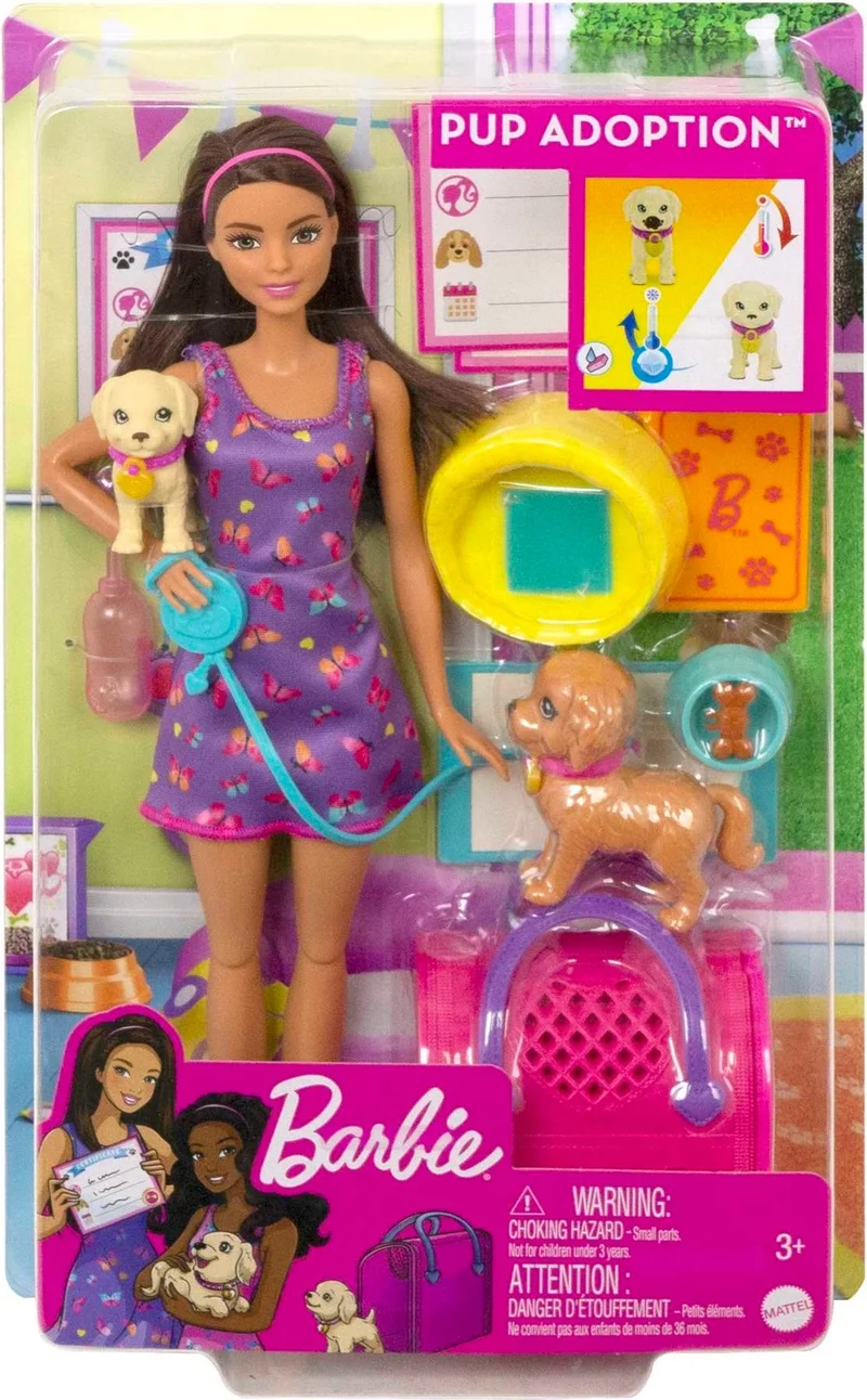 باربي and Puppy Playset, ages 3+, HKD86
