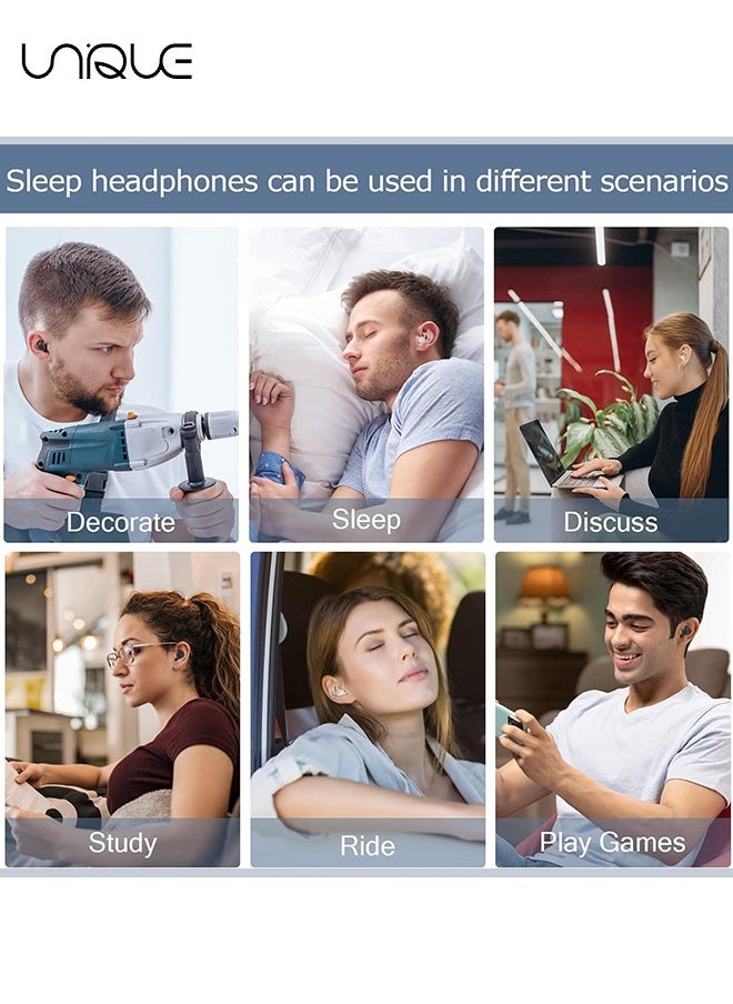Unique - Noise Reduction Ear Plugs, Ultra Comfortable Silicone Reusable Ear Plugs for Sleeping, Snoring Swimming, Studying, Concerts, Noise Cancelling and Hearing Protection - Black - Image 1