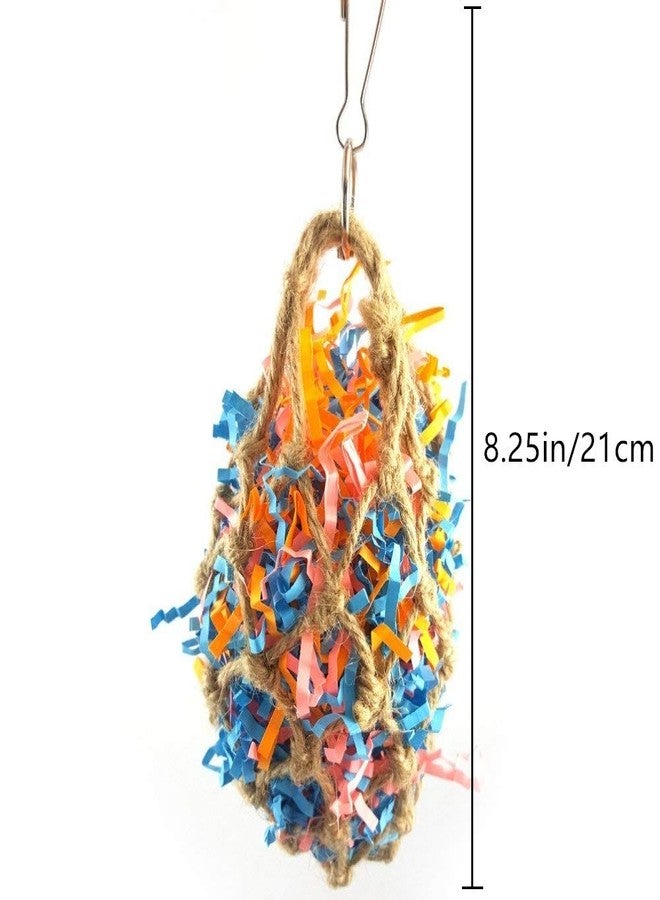 Litewoo Bird Foraging Shredding Nest Chew Hanging Toy for African Grey Cockatoos Conure Parakeet Quaker Cockatiel Cage Accessories - Image 3