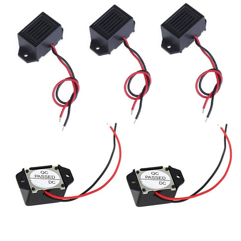 tatoko 5PCS Mini Buzzers with Leads - 12V 400Hz Morse Code Mechanical Electronic Components - Image 5
