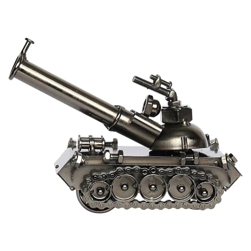 Kartique Handmade Metal War Tank Model | Military Miniature for Home & Office Decor | Steampunk Army Sculpture | Collectible Iron Showpiece Gift for Army Lovers & Desk Decor - Image 1