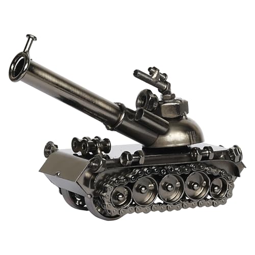 Kartique Handmade Metal War Tank Model | Military Miniature for Home & Office Decor | Steampunk Army Sculpture | Collectible Iron Showpiece Gift for Army Lovers & Desk Decor - Image 3