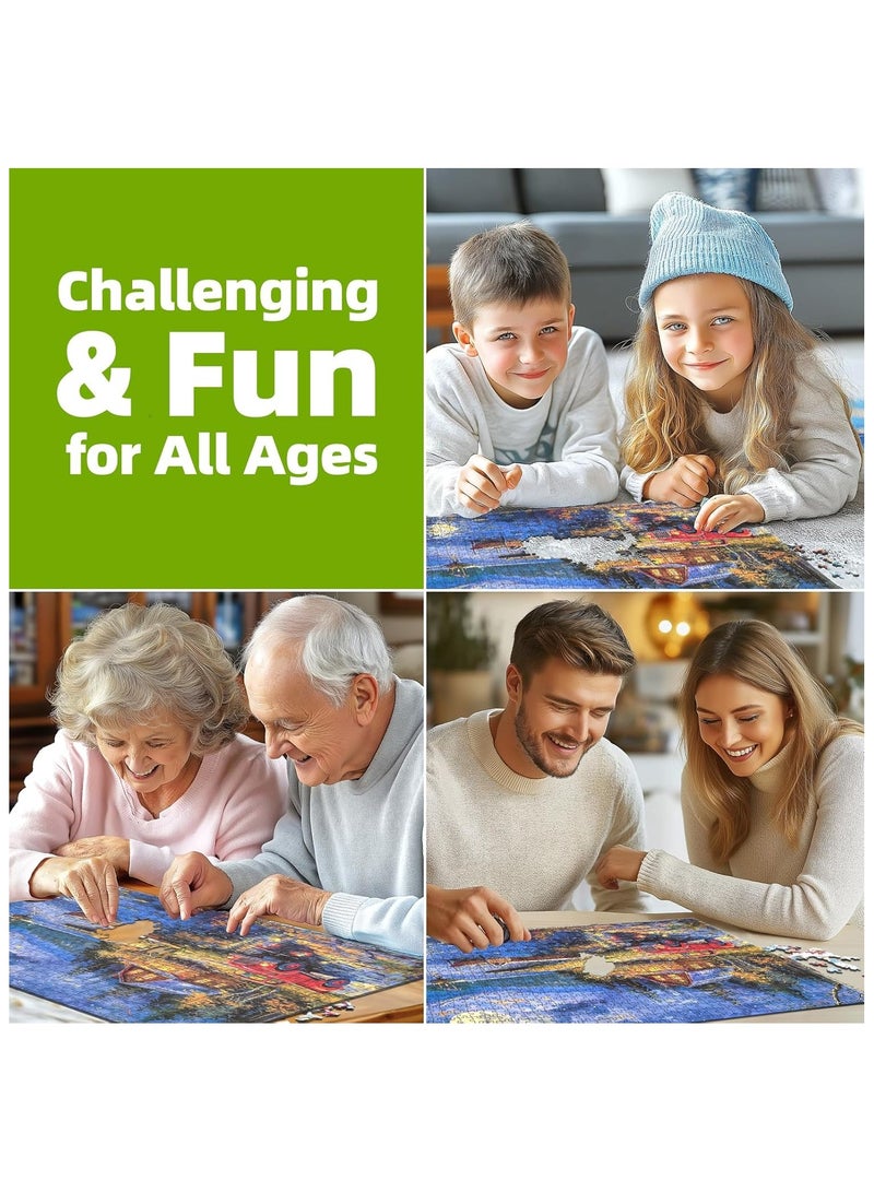 1000 puzzle pieces | Rural Night Scene Theme Puzzle | Puzzle and puzzle leisure toys, suitable for adults and children - Image 3