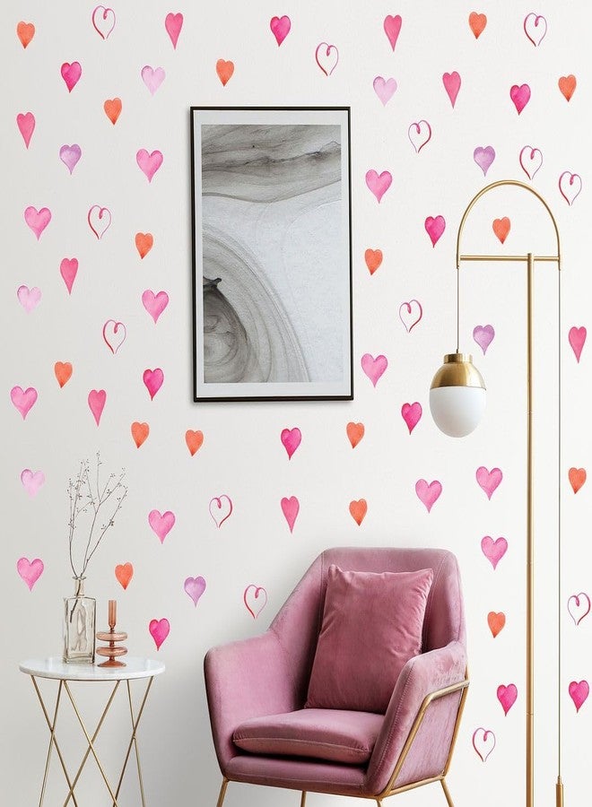 CVANU 4 Sheet of Beautiful Heart Shape Self-Adhesive Vinyl Wall Sticker for Wall Decoration (11.7inch X 8.3inch)_S352 - Image 3