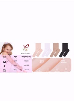 Perfectory School Uniform Tights for Girls Ballet Dance Footed Tight Ultra Soft-Pink (2-5 Years)  - Image 5