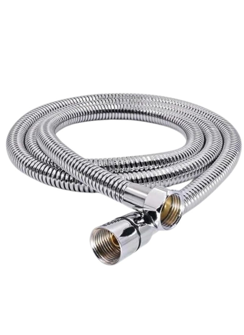NEW WARE NEW WARE Stainless Steel Chrome Plated Flexible Shower Hose tube Hand shower Hose Replacement Shower Tube Health Faucet Tube Flexible Tube Multi Purpose Hose Pipe15 meter  - Image 1