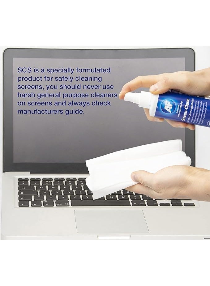 AF Screen Cleaner Spray 250ml - Cleaning Solution For Mobile Phones, TV's, Laptops, Monitors, LED, LCD, Plasma & Tablets, Clear, - Image 4