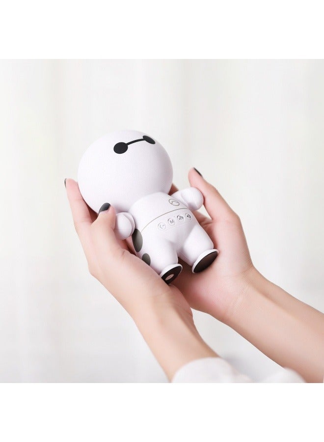 Cartoon big white bluetooth speaker wireless mini card small speaker subwoofer creative cute electronic gifts - Image 3