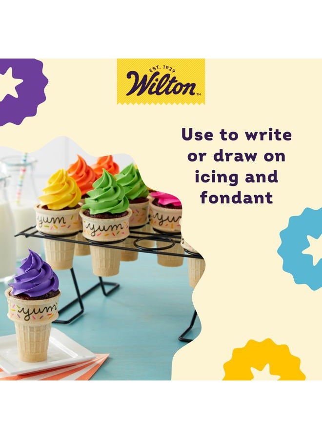 Wilton Black Food Marker, 2-Count Pack of Edible Markers, Ideal for Cookies and Cakes - Image 4