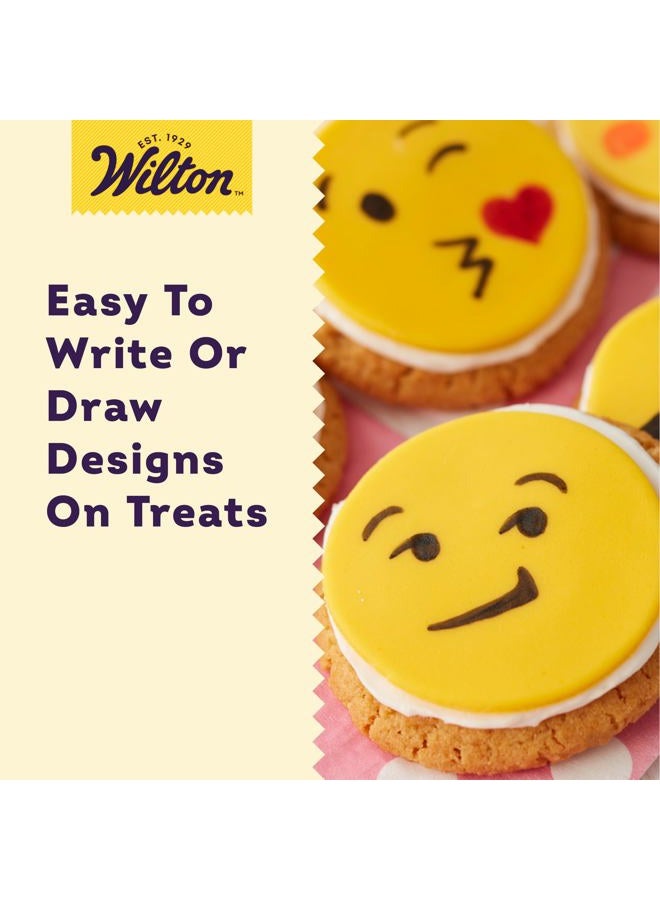 Wilton Black Food Marker, 2-Count Pack of Edible Markers, Ideal for Cookies and Cakes - Image 3