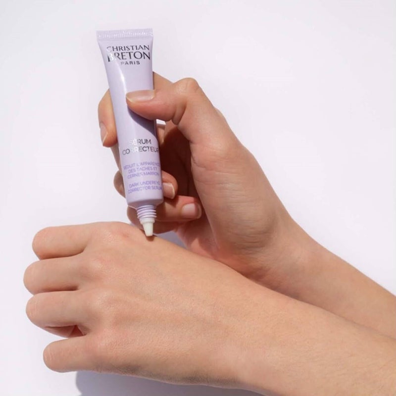 Christian Breton Dark Undereye Corrector Serum - Hydrating Under Eye Serum for Dark Circles - Shea Butter & Soothing Botanicals - Ophthalmologist Tested, Made in France - 3 ml / 0.10 oz - Image 4