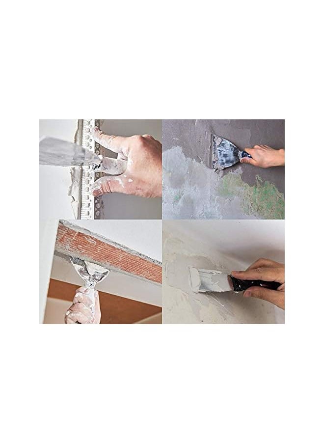 PROMASS - Pieces Filling Knife Wall Paint Scrapers and Putty Knives Wallpaper Scrapers Set with Anti-Slip Handle, Plastering Tools Filler Knives Set with Tool Bag, Drywall Knife, Spackle Knife, Hand Tools - Image 1