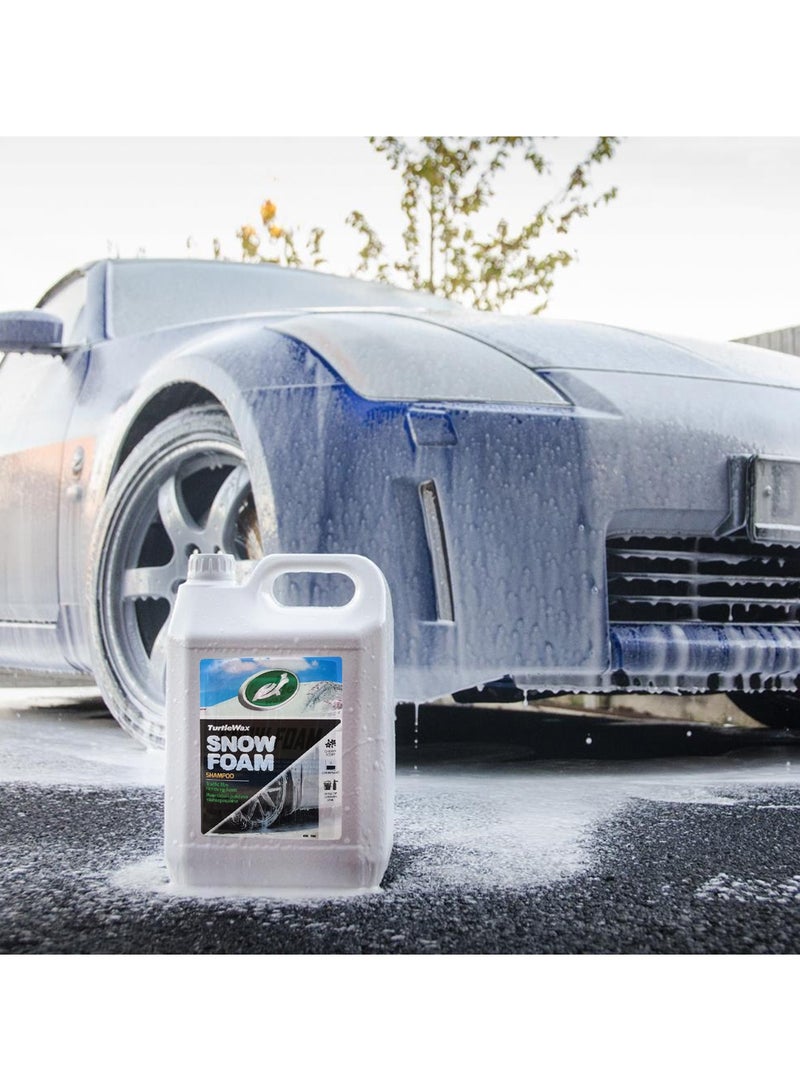 Turtle Wax 5L Snow Foam Shampoo for Peak Traffic Film Removal Hand And Cannon Excellence Shampoo - Image 5