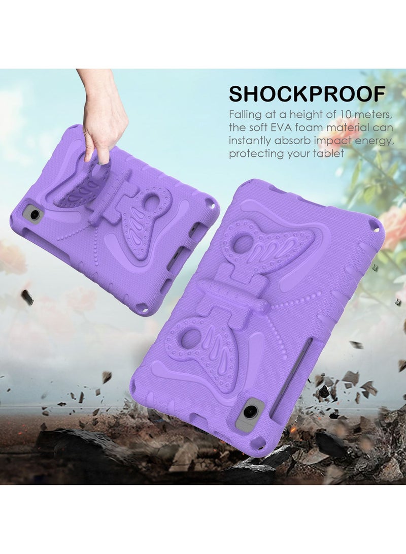 general Kids Case for Samsung Galaxy Tab A9+ Plus Cover 11 Inch 2023 Shockproof Sturdy Butterfly Wings Stand Cover with Shoulder Strap for Galaxy Tab A9 Plus Tablet SM-X210/X216/X218 for Girls - Image 2