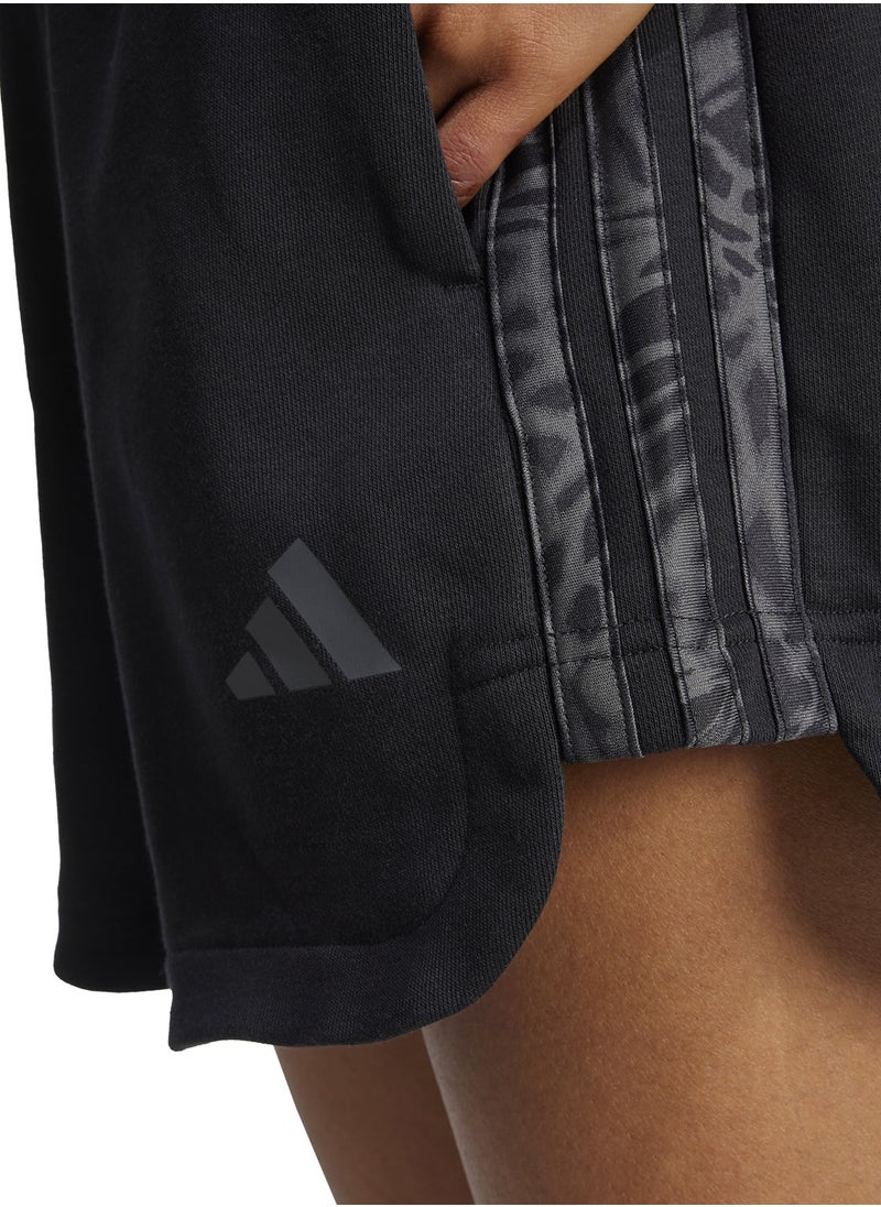 Adidas Essential 3 Stripe Printed Shorts  - Image 3