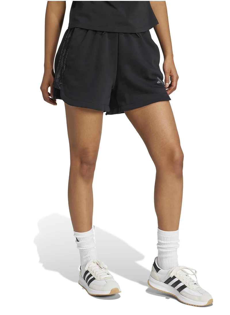 Adidas Essential 3 Stripe Printed Shorts