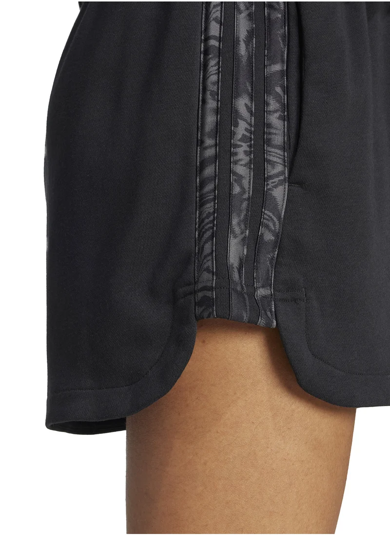 Adidas Essential 3 Stripe Printed Shorts