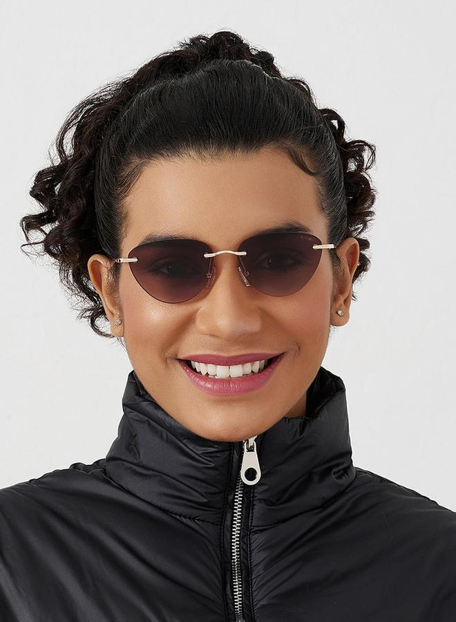 BlackOut Women Minimalist Cat Eye Sunglasses - Image 4