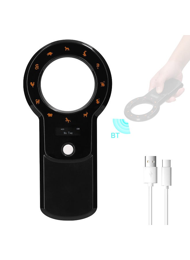 Generic - Pet Microchip Reader Scanner 2.4G/BT Wireless RFID Handheld Chip Scanner Rechargeable Animal Tags Scanner - Image 1