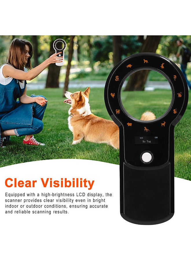 Generic - Pet Microchip Reader Scanner 2.4G/BT Wireless RFID Handheld Chip Scanner Rechargeable Animal Tags Scanner - Image 1