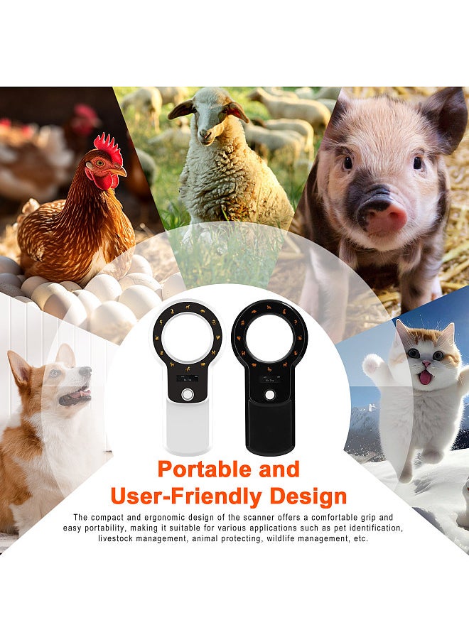 Generic - Pet Microchip Reader Scanner 2.4G/BT Wireless RFID Handheld Chip Scanner Rechargeable Animal Tags Scanner - Image 1