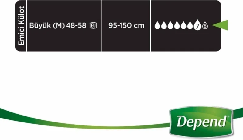Depend Large Size 10 Piece Men's Absorbent Briefs Large 30 Pieces