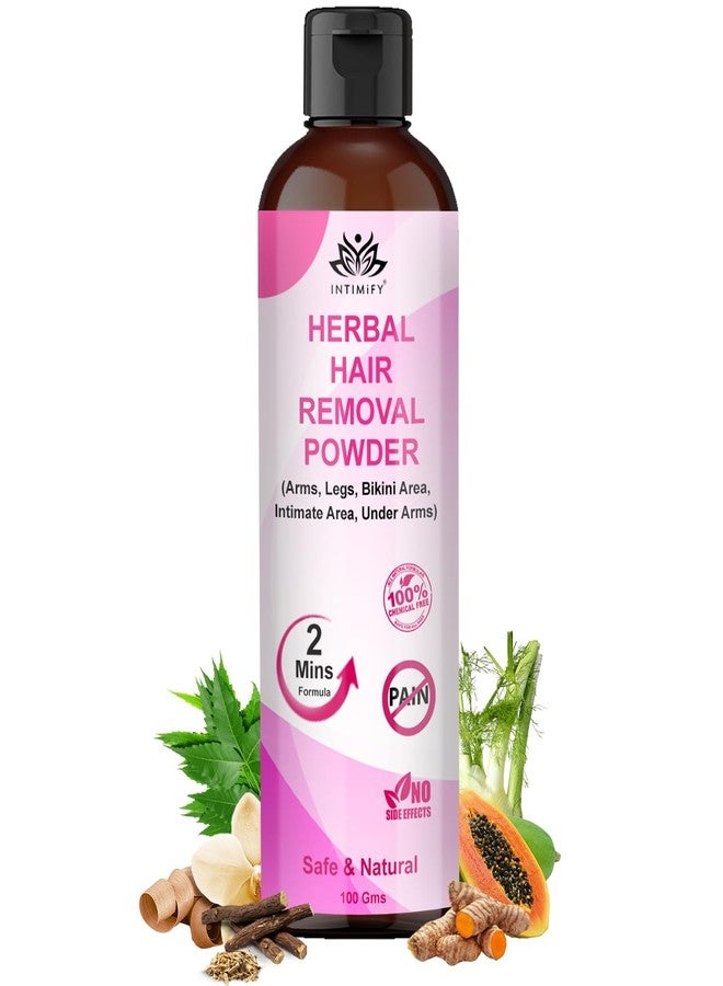 INTIMIFY بودرة إزالة الشعر من إنتيميفاي | تزيل الشعر من اليدين والساقين والإبطين ومنطقة البكيني والمناطق الحساسة | للنساء والرجال 100 غرام - Image 1