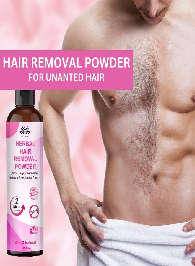 INTIMIFY بودرة إزالة الشعر من إنتيميفاي | تزيل الشعر من اليدين والساقين والإبطين ومنطقة البكيني والمناطق الحساسة | للنساء والرجال 100 غرام - Image 2