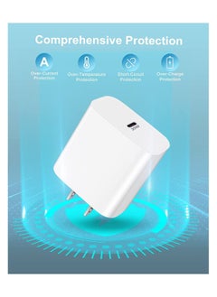 Generic محول طاقة USB-C مع كابل لهاتف Google Pixel 6/6 Pro/5/4a/4/3/3XL/3a، iPad Pro  - Image 3